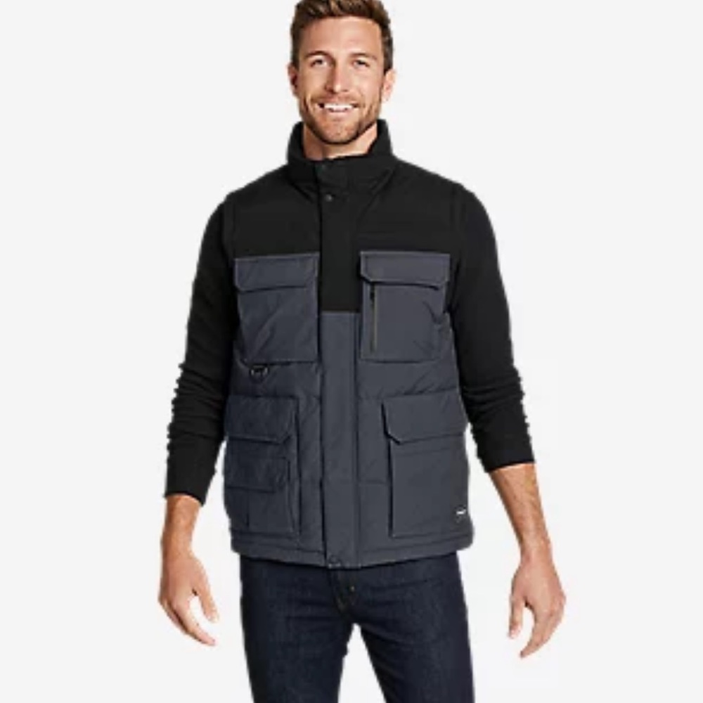 Eddie Bauer men’s outwear puffer vest size medium NWOT
